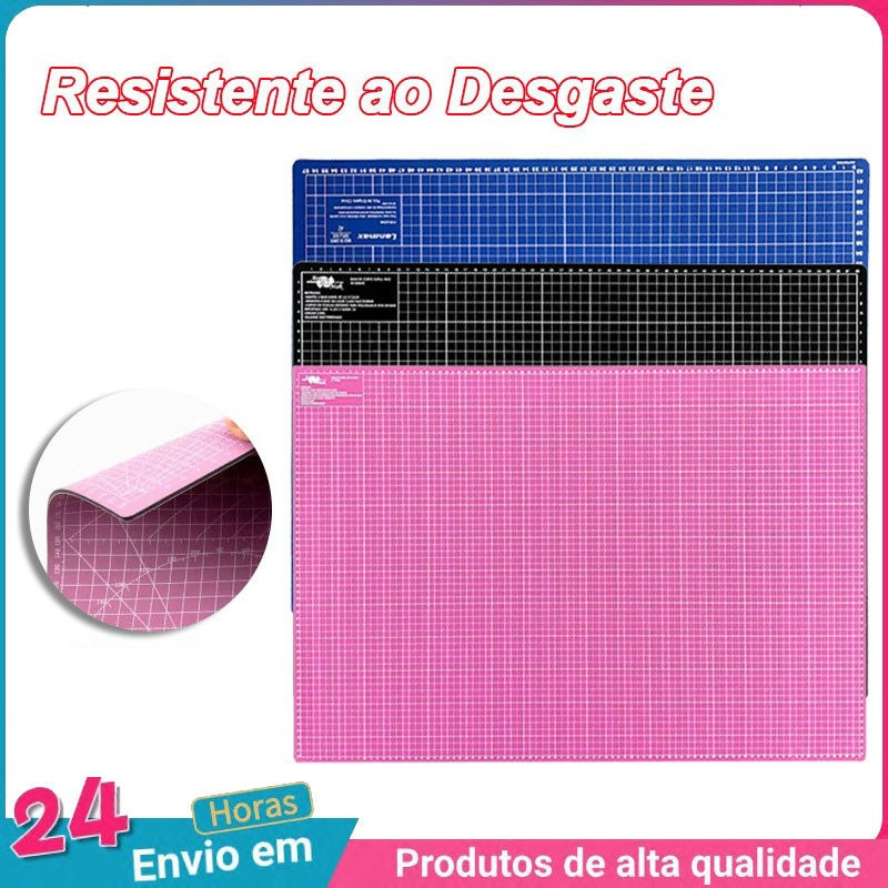 Tapete de Corte A3 45x30cm Base Dupla Face para Patchwork e Artesanato Base de Corte