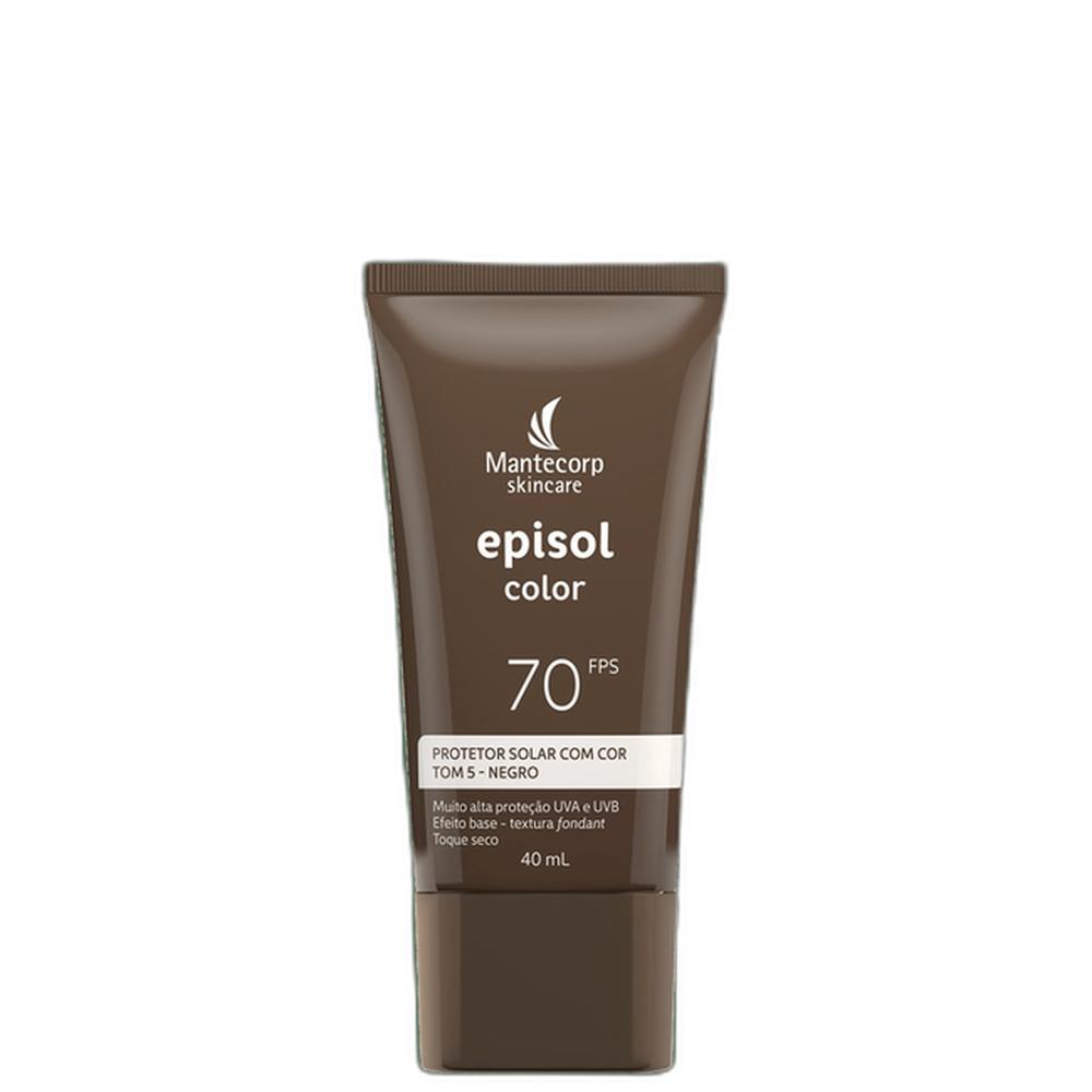 Mantecorp Episol Color Tom 5 Negro FPS 70 - Protetor Solar Facial com Cor 40ml