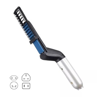 Chapinha modelador Pente Portatil para cabelo e barba masculino Pente Eletrico Escova Alisadora em Oferta na Shopee