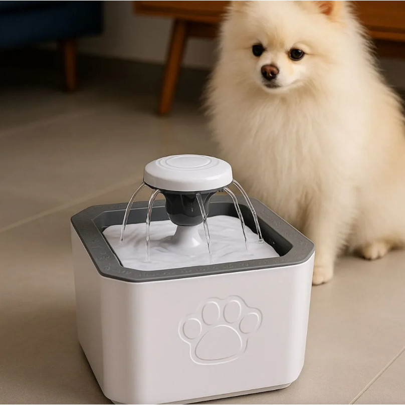 Bebedouro Fonte Automática Pets 2,5 Litros Filtro De Tripla Ação 3 Modos De Saída De Água em Oferta na Shopee