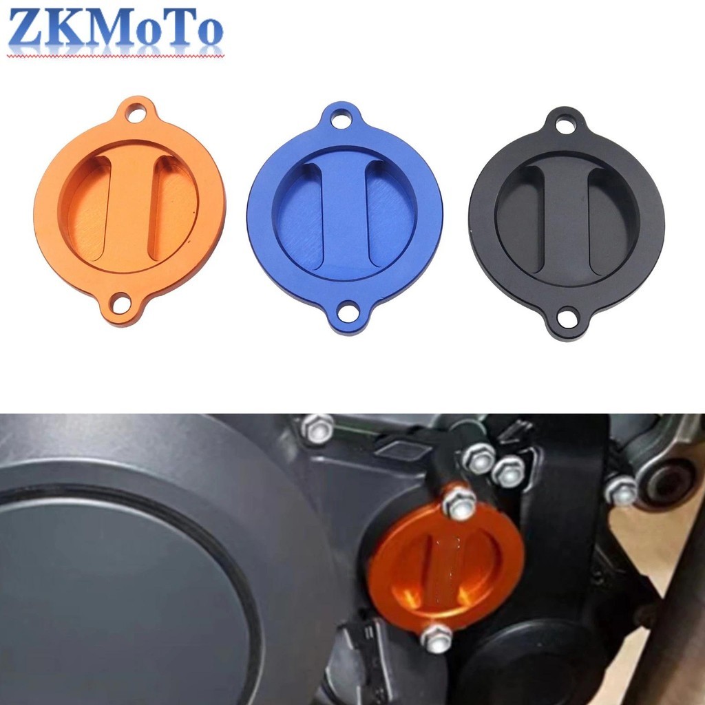 Tampa Da Do Filtro De Óleo Motor Motocicleta Para KTM EXC 450 500 SXF 690 990 1050 1190 1290 SMC ENDURO Aadventure Duke 