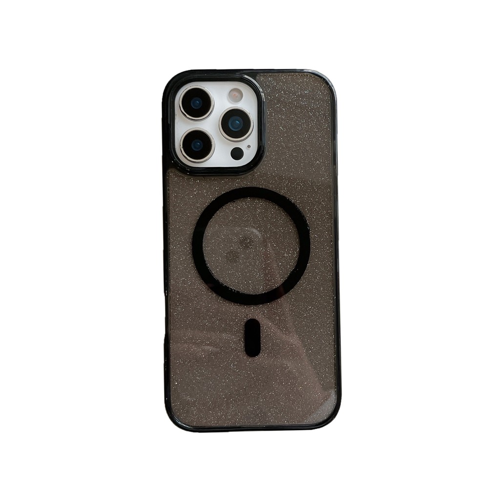 Capa para celular Apple 17 Pro Max, iPhone 16 Pro, novo modelo 15, com glitter, magnética, transparente, de alta quali
