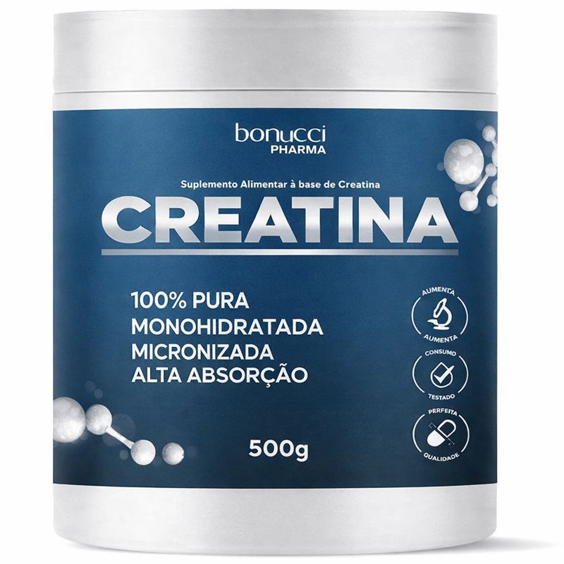 CREATINA PURA MONOHIDRATADA 500G 100% PURA MONOHIDRATADA ALTA ABSORÇÃO TREINOS MUSCULAÇÃO QUALIDADE
