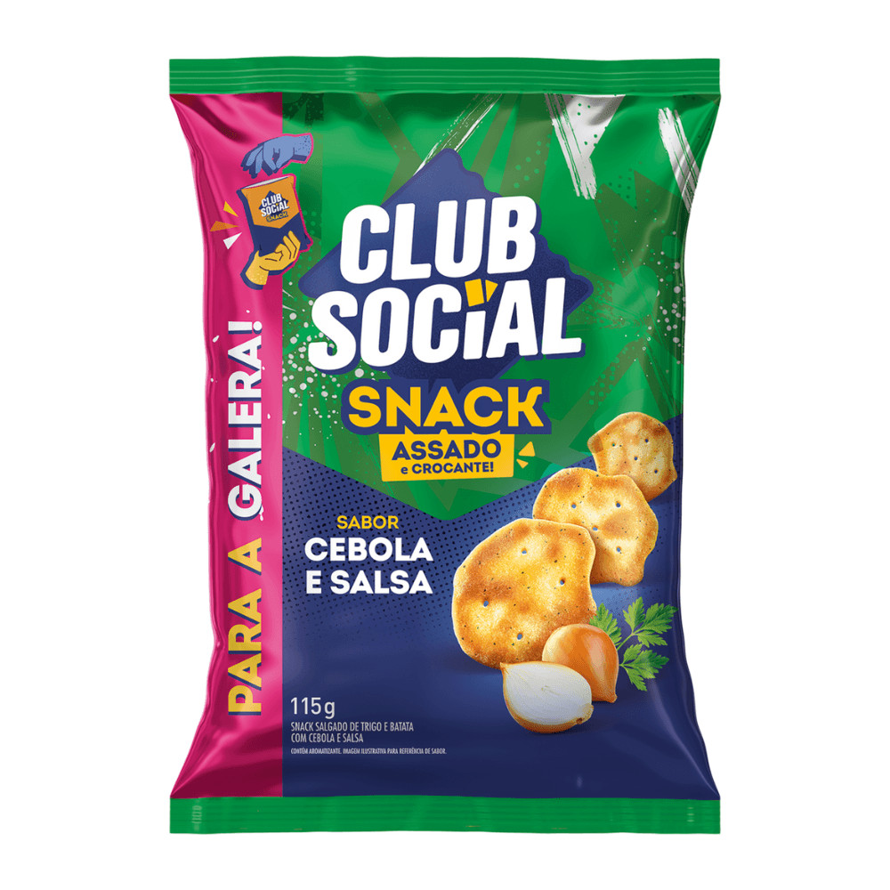 Club Social Snack Cebola e Salsa 115g