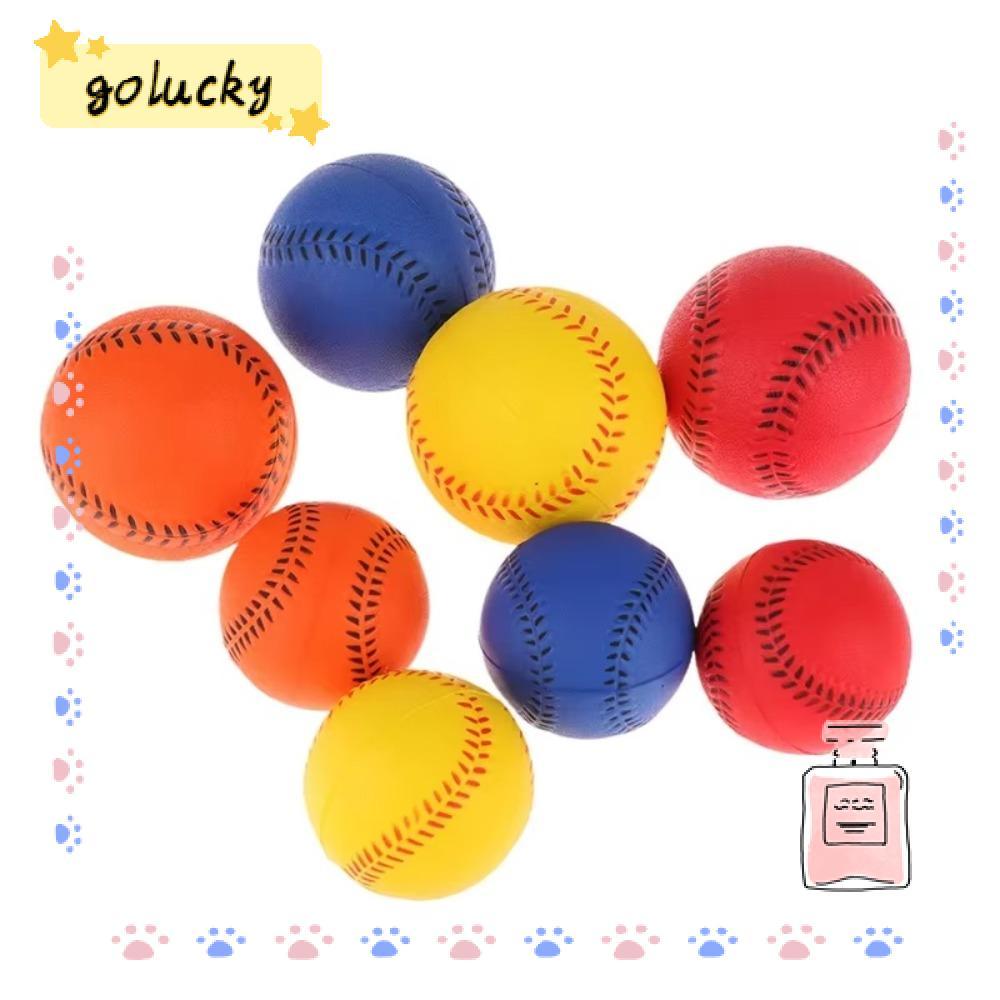 Bolas De Treinamento GOLUCKY , Beisebol Macio Elástico De Brinquedo De Apertar , Esportes De Softball PU Duráveis