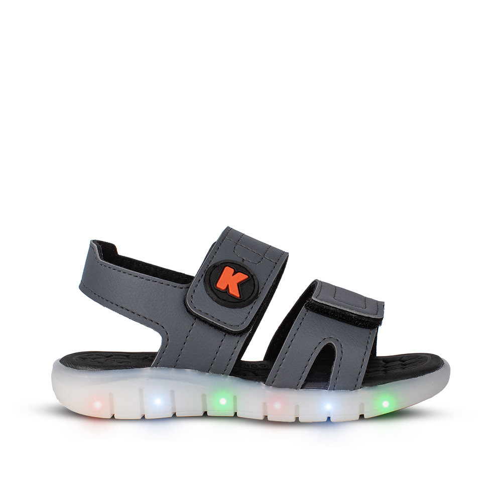 Sandália Papete Infantil Menino Kidy Wave Light Escolar Casual Luz Led Pisca Pisca Confortável