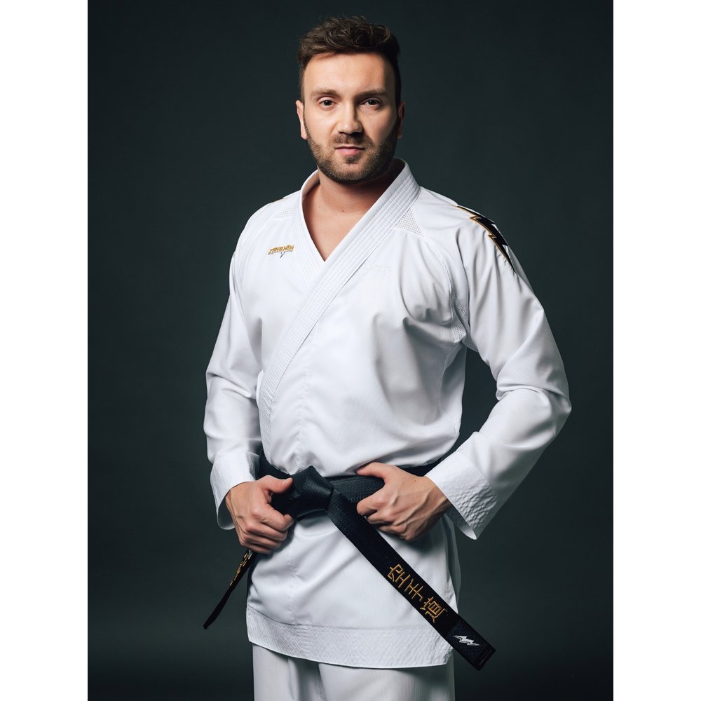 Kimono Karate Zanshin Adulto GKM Gold Line Microfibra