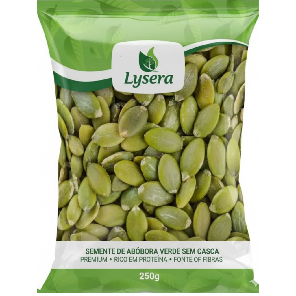 Lysera Semente de Abóbora Crua Sem Casca Sem Sal 100% Natural 1kg Rica em Proteínas em Oferta na Shopee