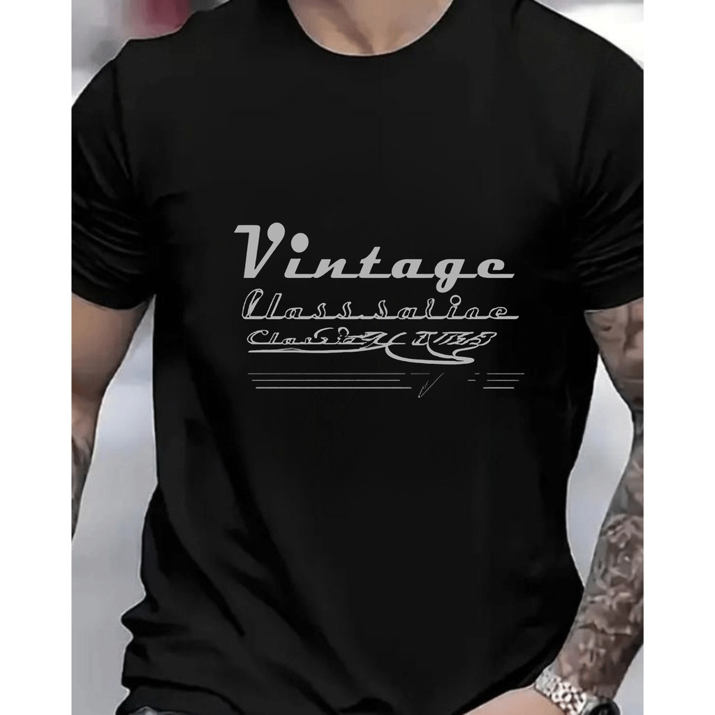 [Camiseta Premium em Algodão Puro]GXG Camiseta Masculina Vintage Clássica Salina Branca Curta