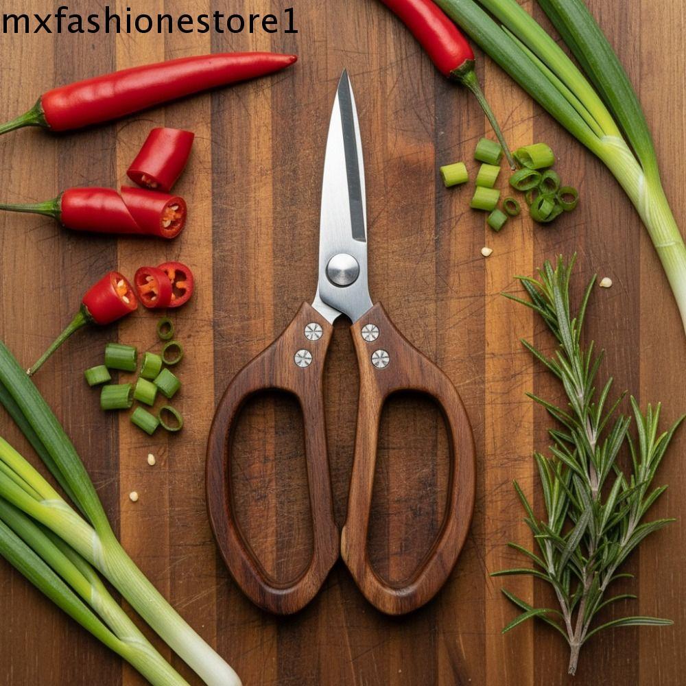 Tesoura De Cozinha Com Cabo MXFASHIONE , Afiada De Aço Inoxidável Para Churrasco Ramen Resistente