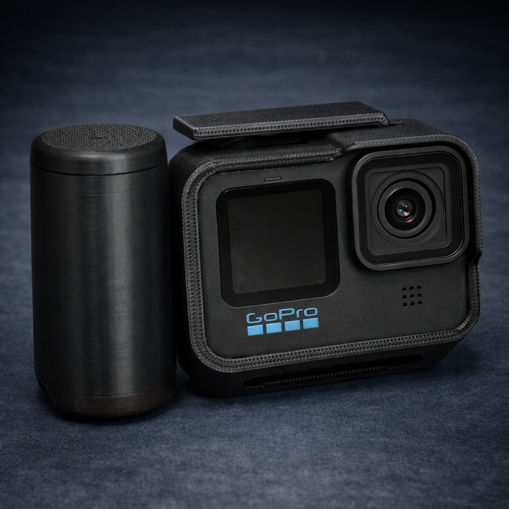 Case GoPro Hero 9 10 11 12 com Bateria Extra Suporte 3D Proteção Completa
