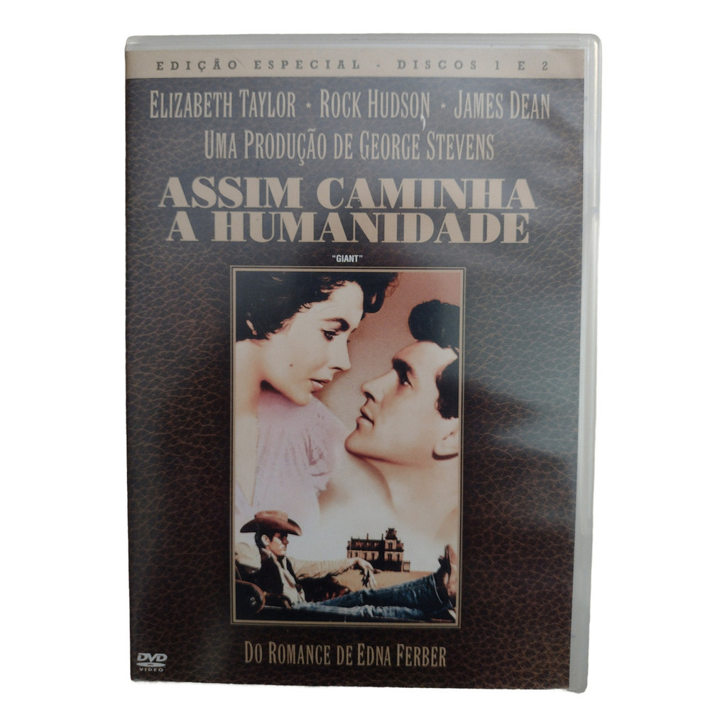 DVD Filme Triplo Assim Caminha A Humanidade 1956 James Dean Taylor