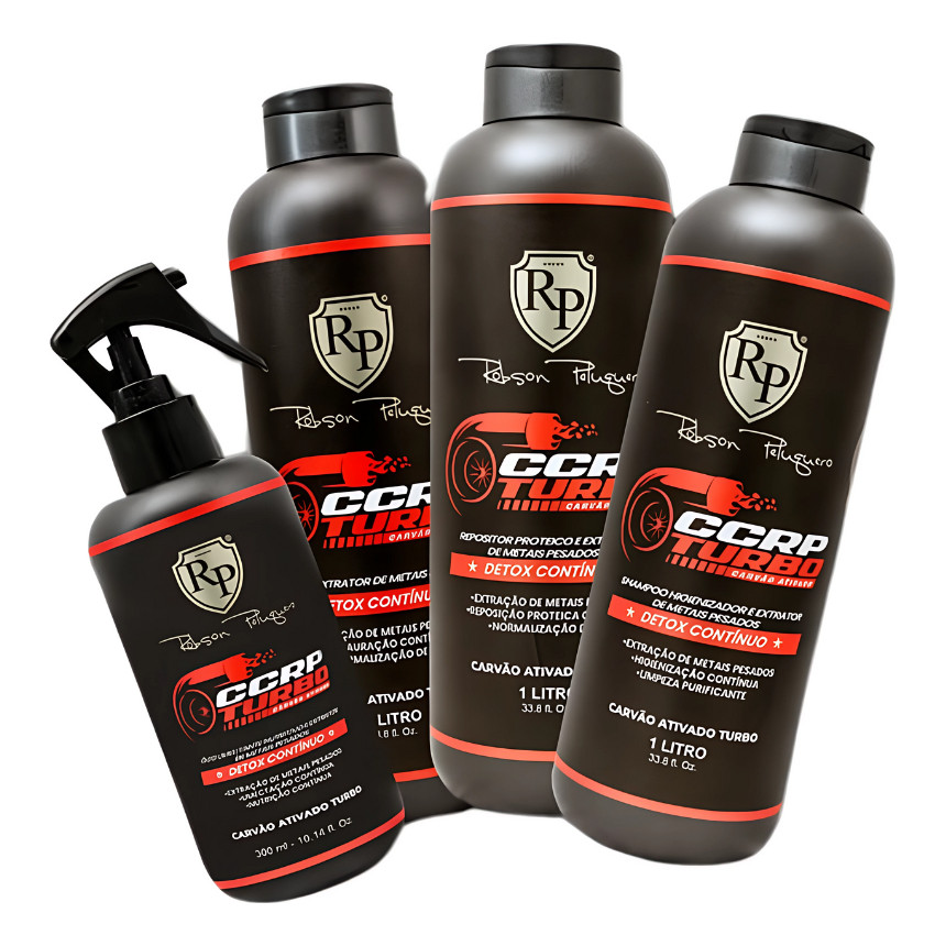 Kit Carvão Ativado Ccrp Turbo 1 Litro Robson Peluquero