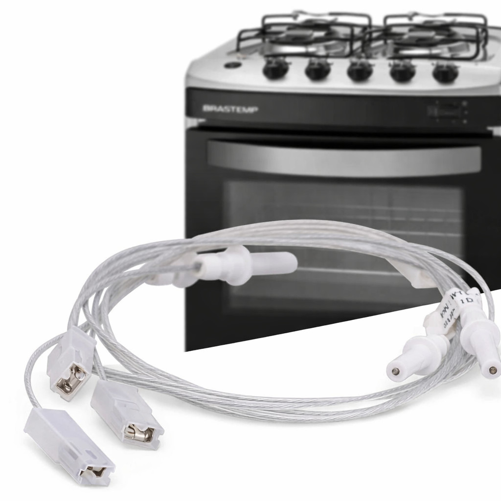Kit 4 Vela Eletrodo Fogão Brastemp Clean 5 Bocas Bys5 Bfd5