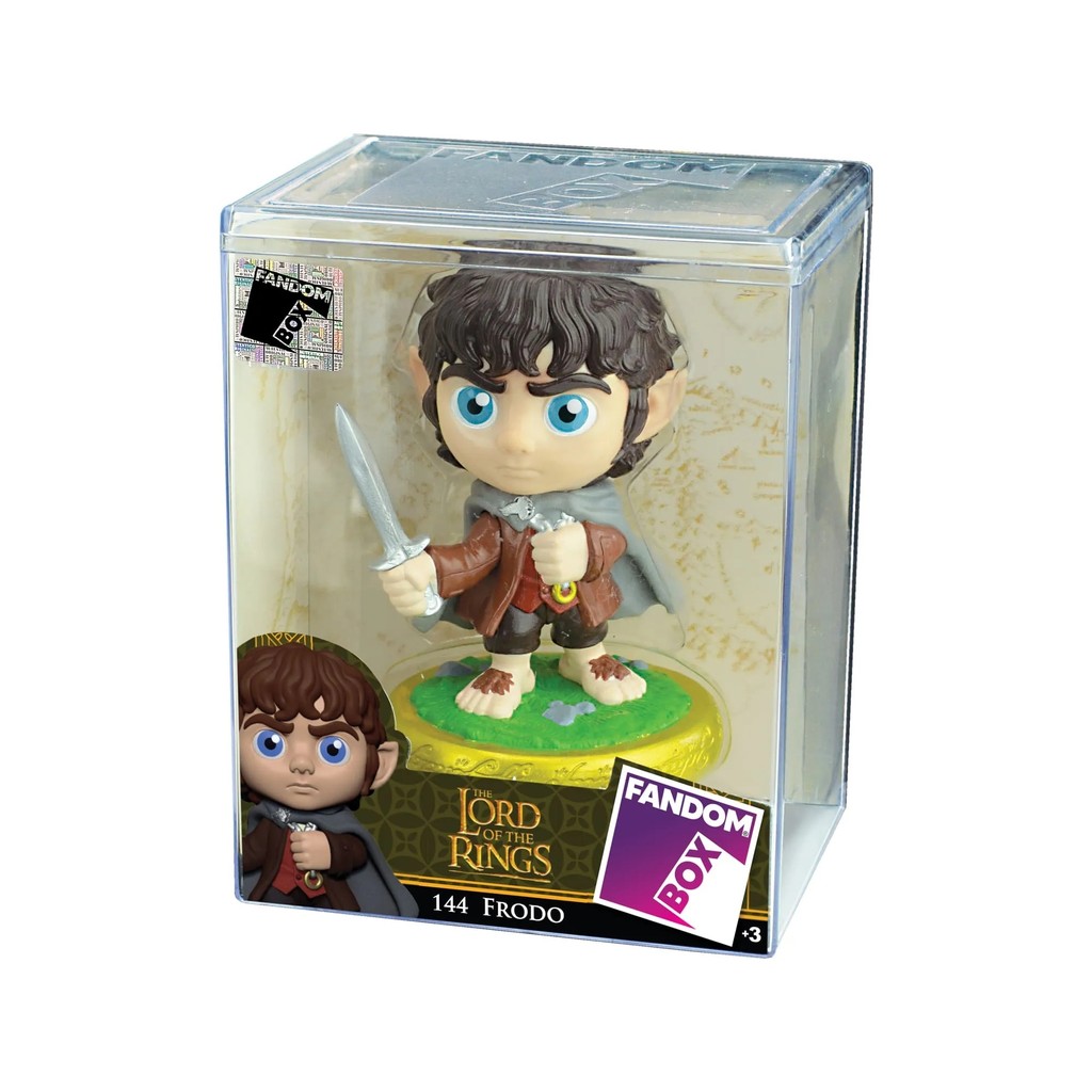 Fandom Box Senhor Dos Anéis Frodo 11 Cm Boneco Com Expositor - Líder Brinquedos