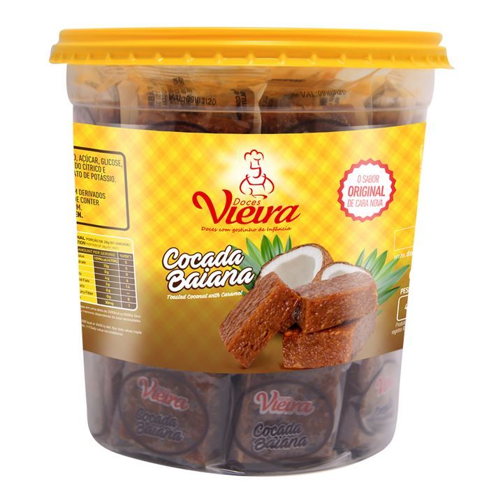 Cocada Baiana Doces Vieira - Embalagem com 920G
