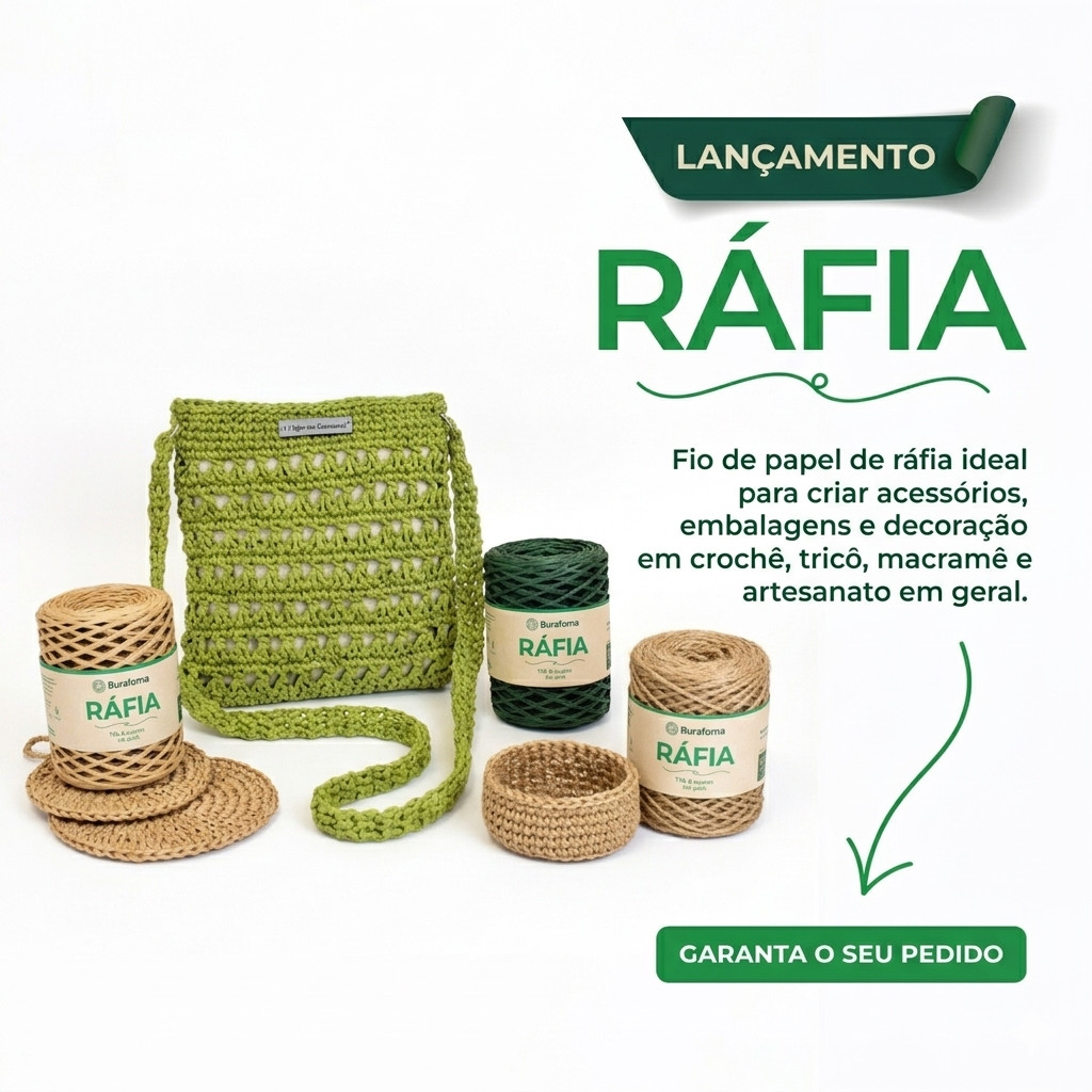Fio Papel De Rafia Torcido Euroroma - 100 Metros