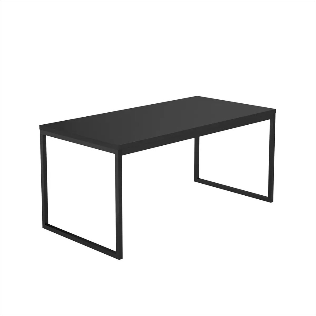 Mesa De Centro Industrial Para Sala Metalon E Mdp Moderna