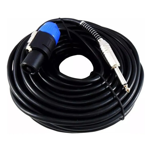 Cabo P10 Mono 90 Graus Para Speakon  15 Metros Fio Pp