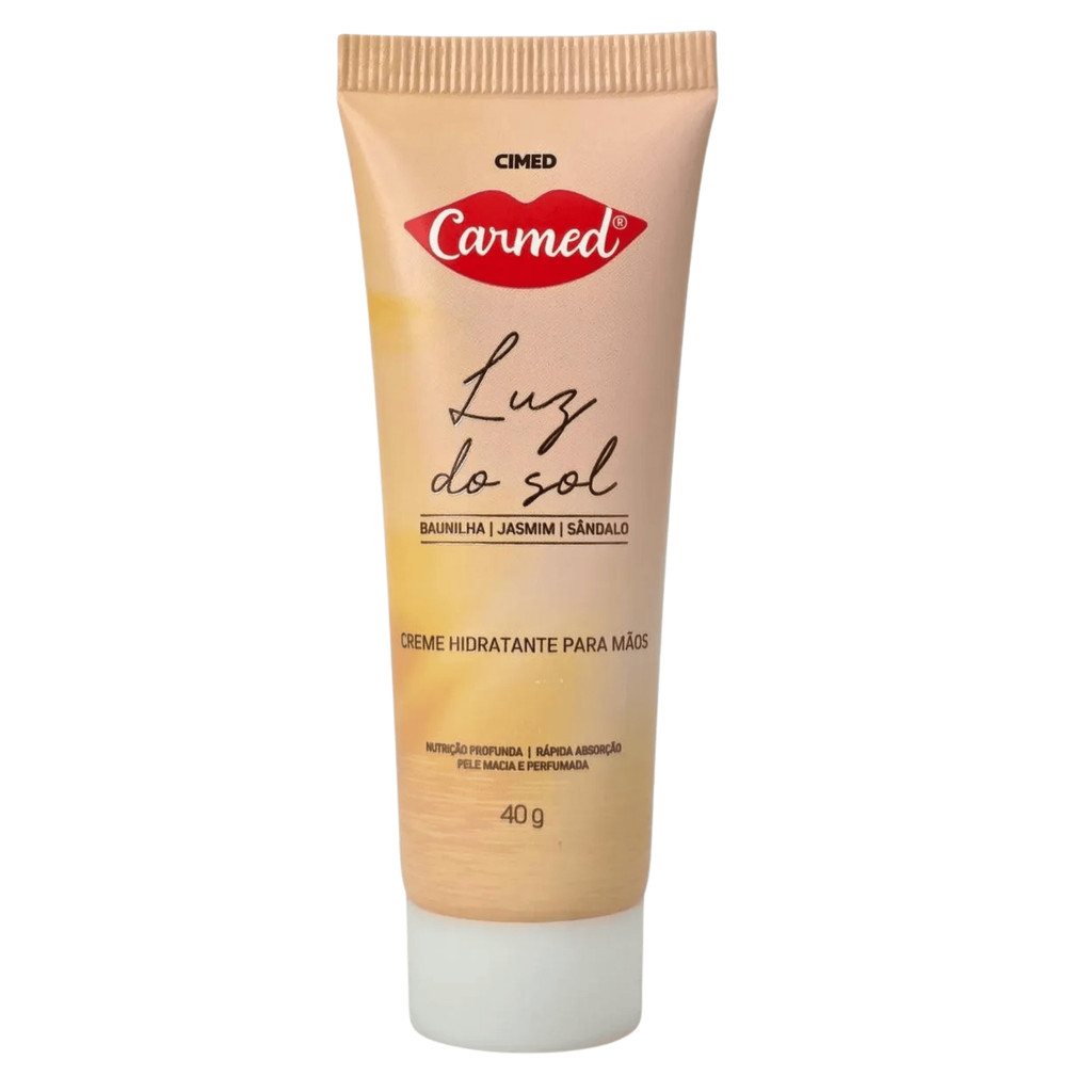 Carmed Luz Do Sol Creme Para Mãos Hidratante Cimed Contendo 40g