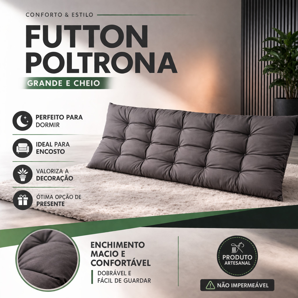 Almofada Futon Dobrável 170x60x9 Colchonete Dobravel Futon Uso Versatil em Oferta na Shopee