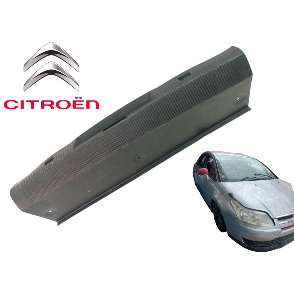 Acabamento Porta Malas Tras Soleira Citroen C4 Pallas 2008 Preto