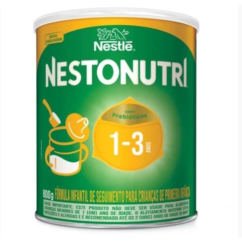 Fórmula Infantil Nestonutri Nestlé 1 a 3 anos 800g em Oferta na Shopee