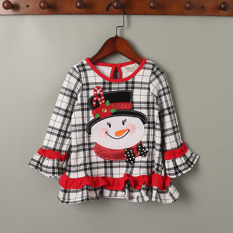 Verão comércio exterior crianças meninas crianças roupas manga de cinco pontos camiseta longa em torno do pescoço 80-90c