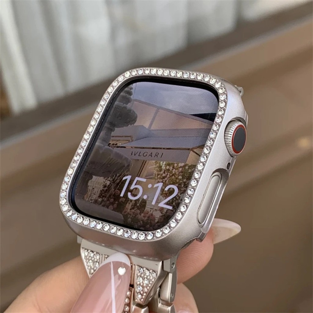 Case Strass Brilhante Relogio Smartwatch Ultra 49mm Series 7 8 9 S10 S11 38 40 41 42 44 45 46mm em Oferta na Shopee