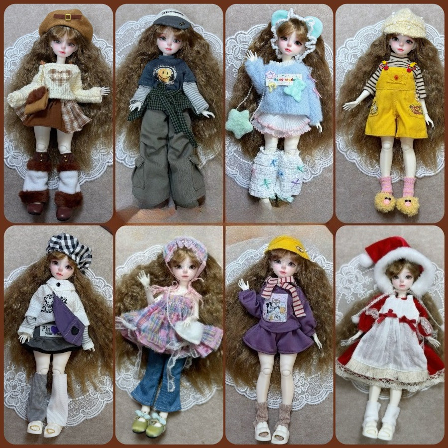 Roupas De Boneca Terno Para 1/6 Escala 30cm BJD Corpo Gordinho , Fantasma Mãe DIY D Ress Up Lolita Vestido Conjunto