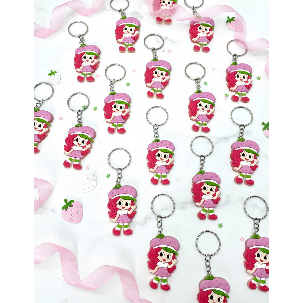 Chaveiro Moranguinho Lembrancinha 10un Tema Festa Mimo em Oferta na Shopee
