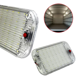 LUMINARIA LED BIVOLT RETANGULAR CABINE BRANCA UNIVERSAL 12-24V PARA CAMINHÃO CARRO TRAILER