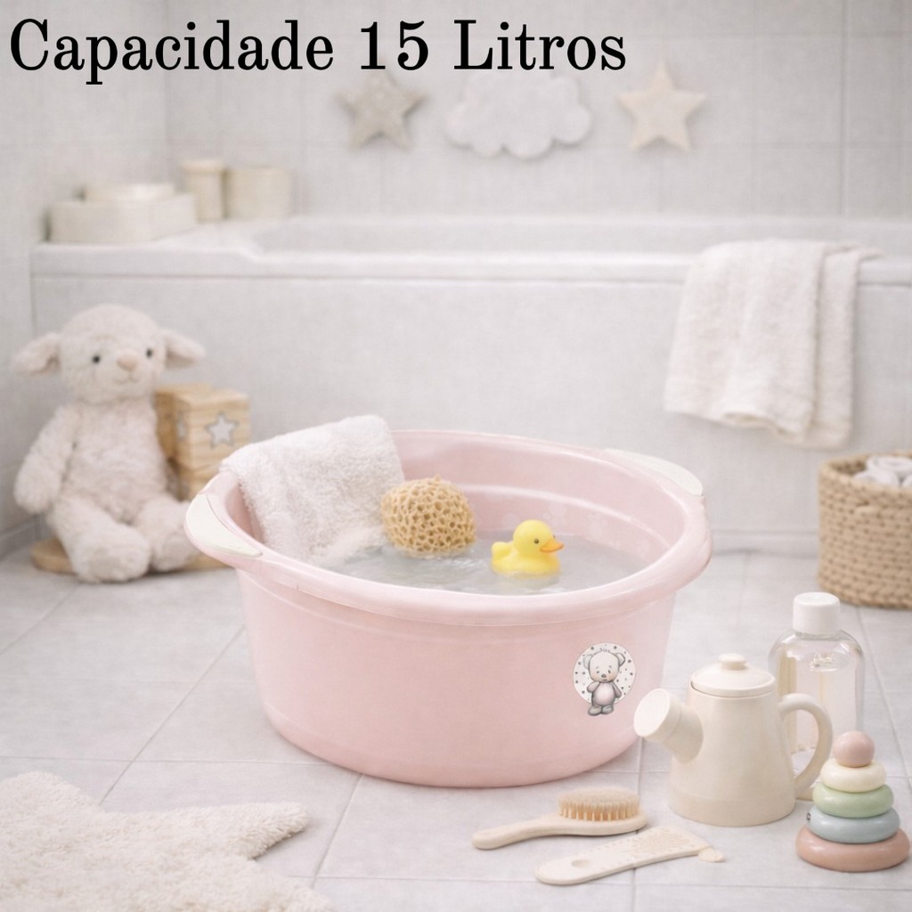 Bacia Infantil Cajovil Encanto 15 Litros Rosa