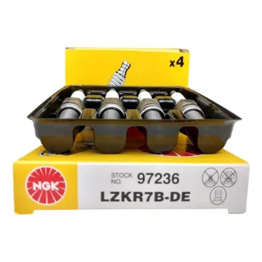 Jogo Vela de Ignição NGK para HB20 HB20S HB20X i30 Cerato Soul 1.6 16V GAMMA Flex Gasolina - Cod. LZKR7BDE