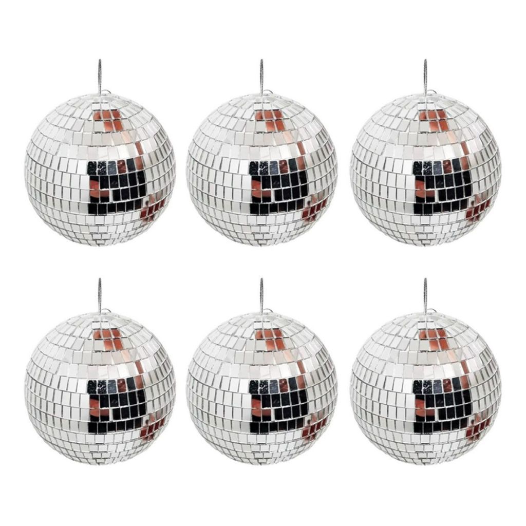 Kit 6 Globos Espelhados 5cm Decoração, Baladas e Festas Decoração de Bolos Aniversário