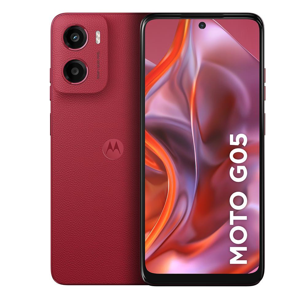 Smartphone Motorola Moto G05 4G 256GB 4GB RAM + 8GB RAM Boost Câmera Traseira 50MP Tela 6.7" Vermelho + E-BOOKs Digitais em Oferta na Shopee