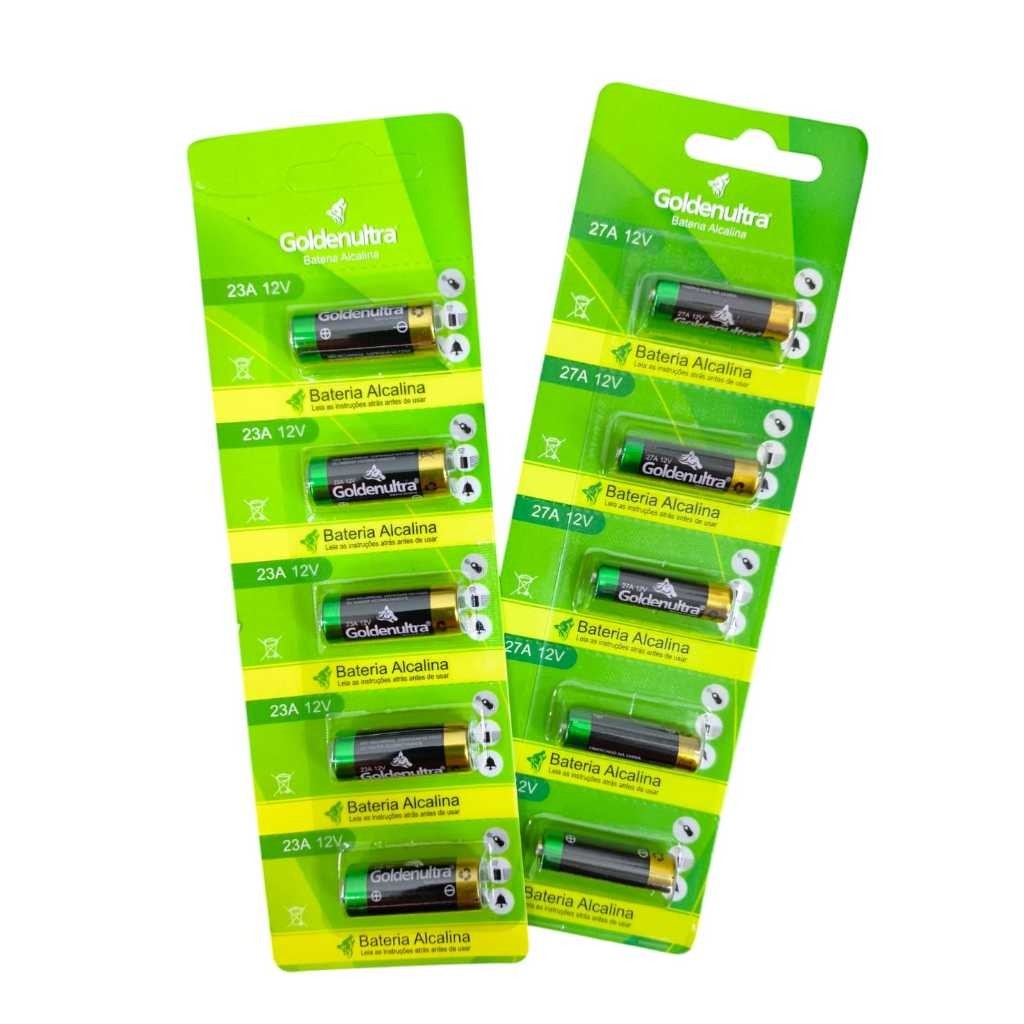 Pilha Para Controle De Portão 12v 23A 27A Cartela Com 5 Peças em Oferta na Shopee