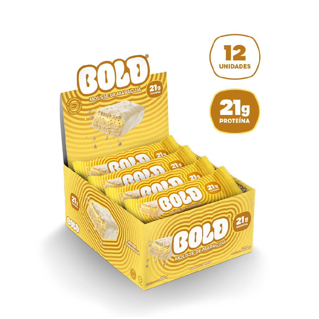 BOLD MOUSSE DE MARACUJÁ 60g (12 unid.) BOLD MOUSSE DE MARACUJÁ 60g (12 unid.)