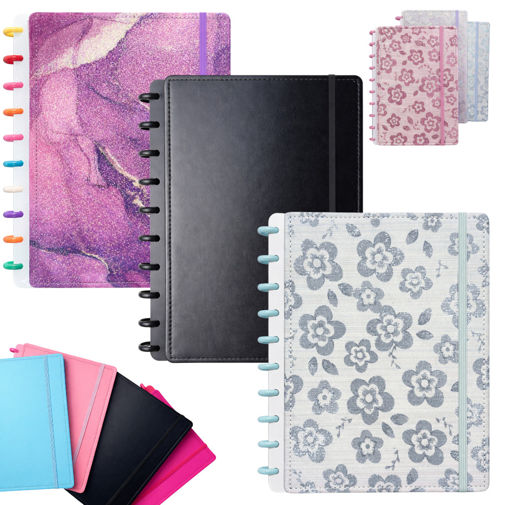 Caderno Inteligente  A4 /B5/A5 Capa Dura 80 Folhas Pautadas Diário Agenda Planner Basic Escolar Faculdade