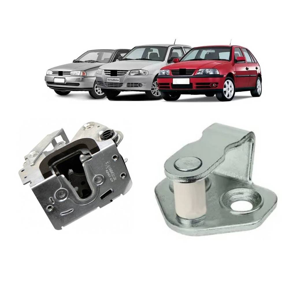 Kit Fechadura Gol Parati 4 Portas Saveiro G2 G3 G4 Lado Esquerdo + Batente em Oferta na Shopee