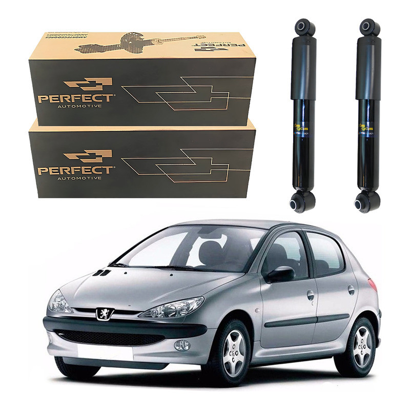 Par Amortecedor Traseiro 206 1.6 8v 1999 A 2003