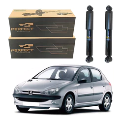 Par Amortecedor Traseiro 206 1.4 8v 2005 A 2009