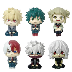 6 Estilos Meu Herói Academia Himiko Toga Kurogiri Duas Vezes Hatsume Shigaraki Deku Bakugo Dabi Midoriya Jiro Brinquedos