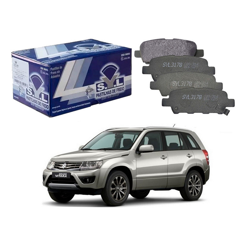 Pastilha Freio Traseira, Grand Vitara 2.0 2013 A 2016