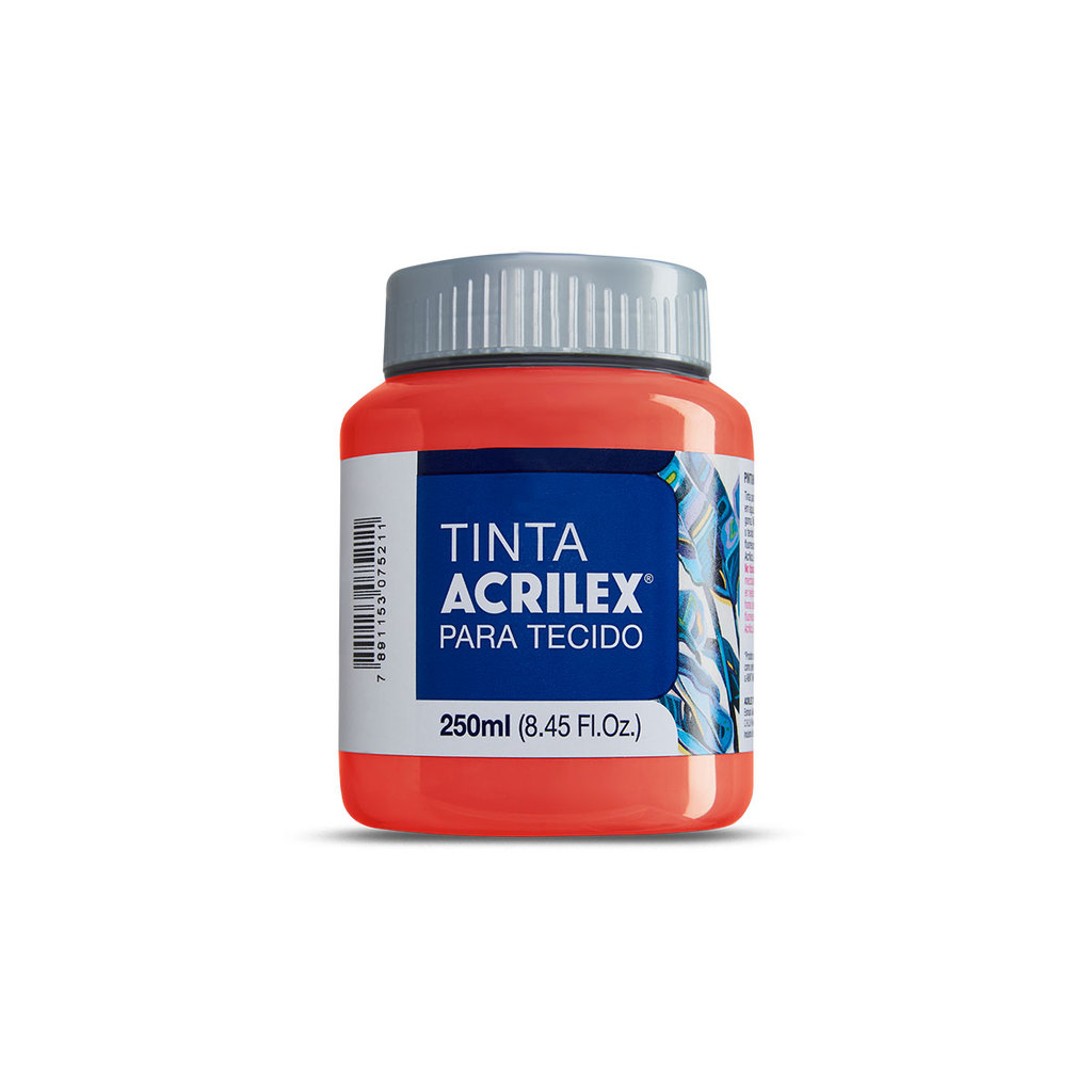 Tinta para tecido fosca Vermelho Fogo 250ml 507 Acrilex em Oferta na Shopee