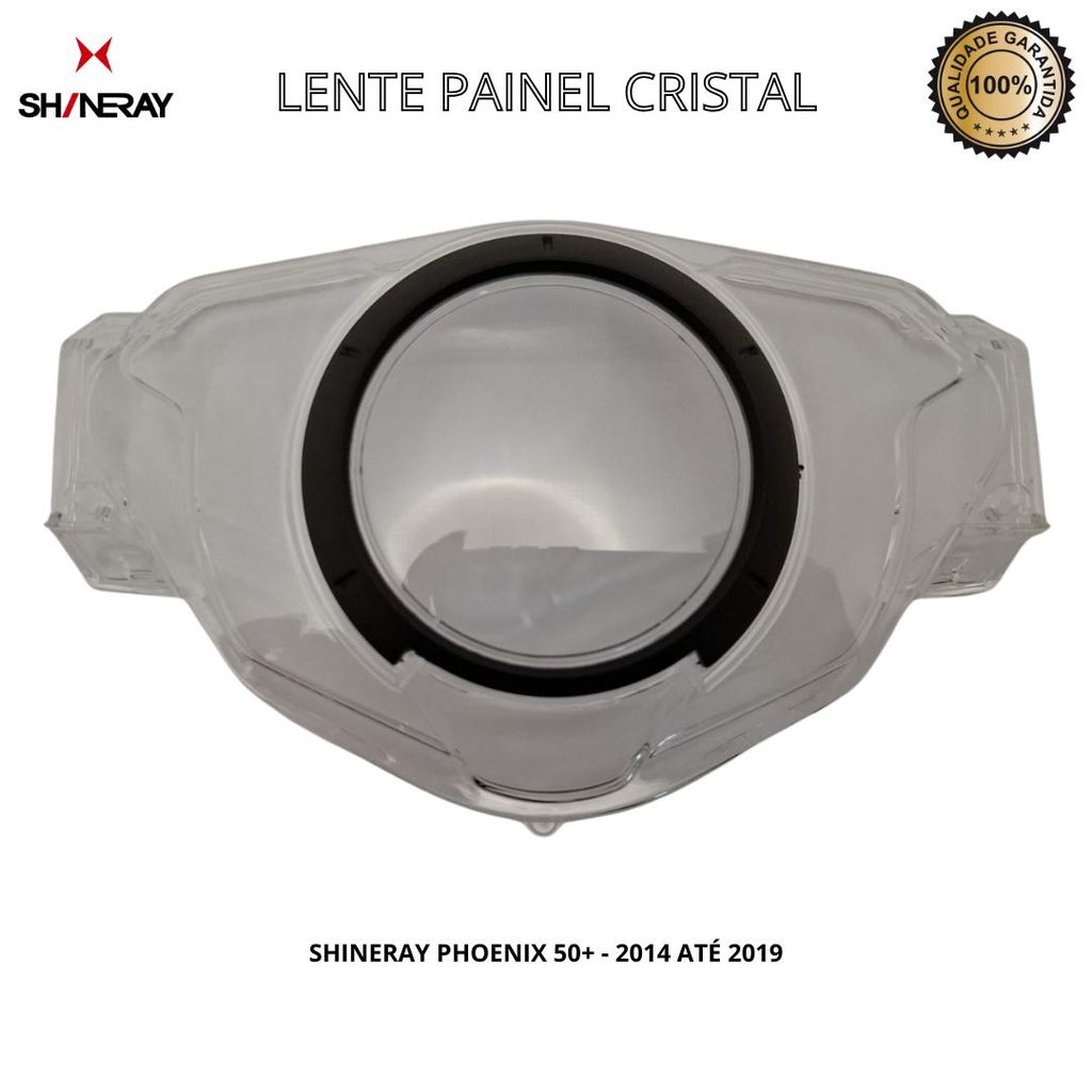 Lente Painel Shineray Phoenix 50+ 2014 Até 2019 Cristal
