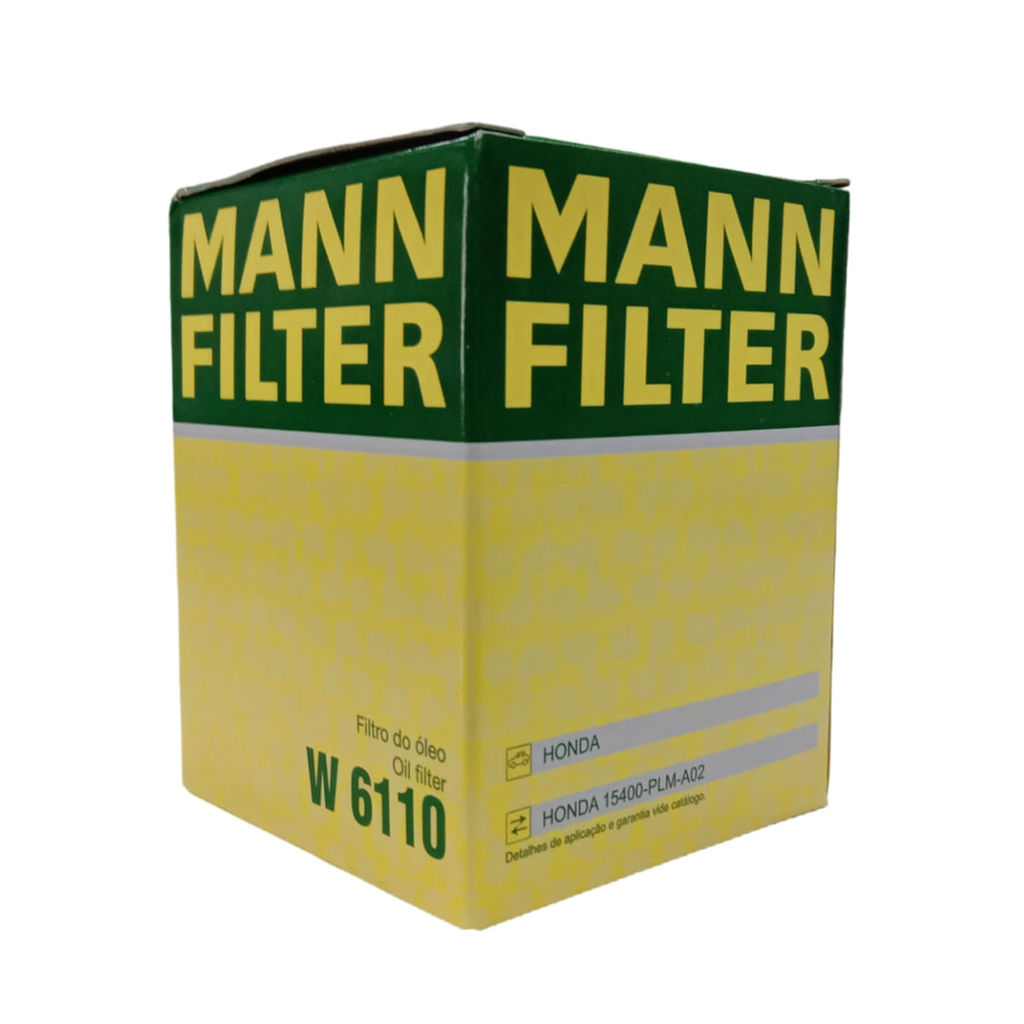 Filtro de Óleo do Motor Honda Accord City Civic CRV Fit HRV WRV Pilot Todos 2001 em Diante Gasolina e Flex - Mann em Oferta na Shopee