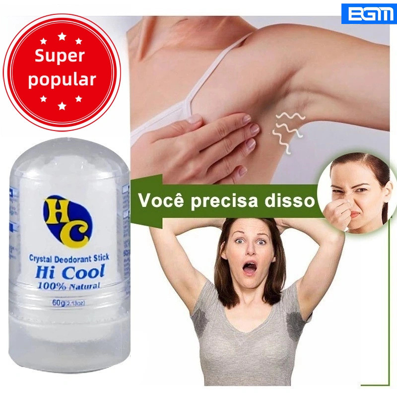 Desodorante Natural Pedra Cristal de Sal 60g