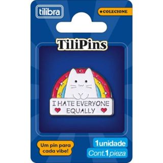 Pin de Metal Tilipins I Hate Everyone Equally Tilibra em Oferta na Shopee
