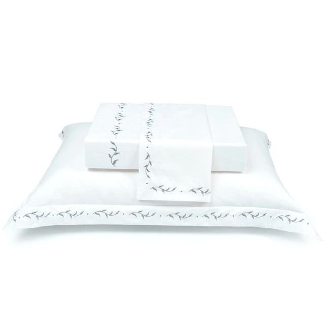 Jogo de Cama Queen Natu Arbo 100% Algodão Cetim 300 fios Branco - Plumasul